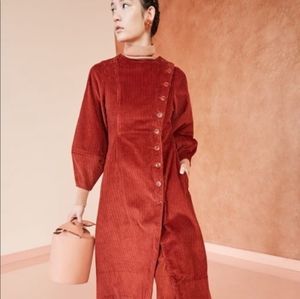 RARE NWOT Ulla Johnson Rowan Corduroy Coat Dress